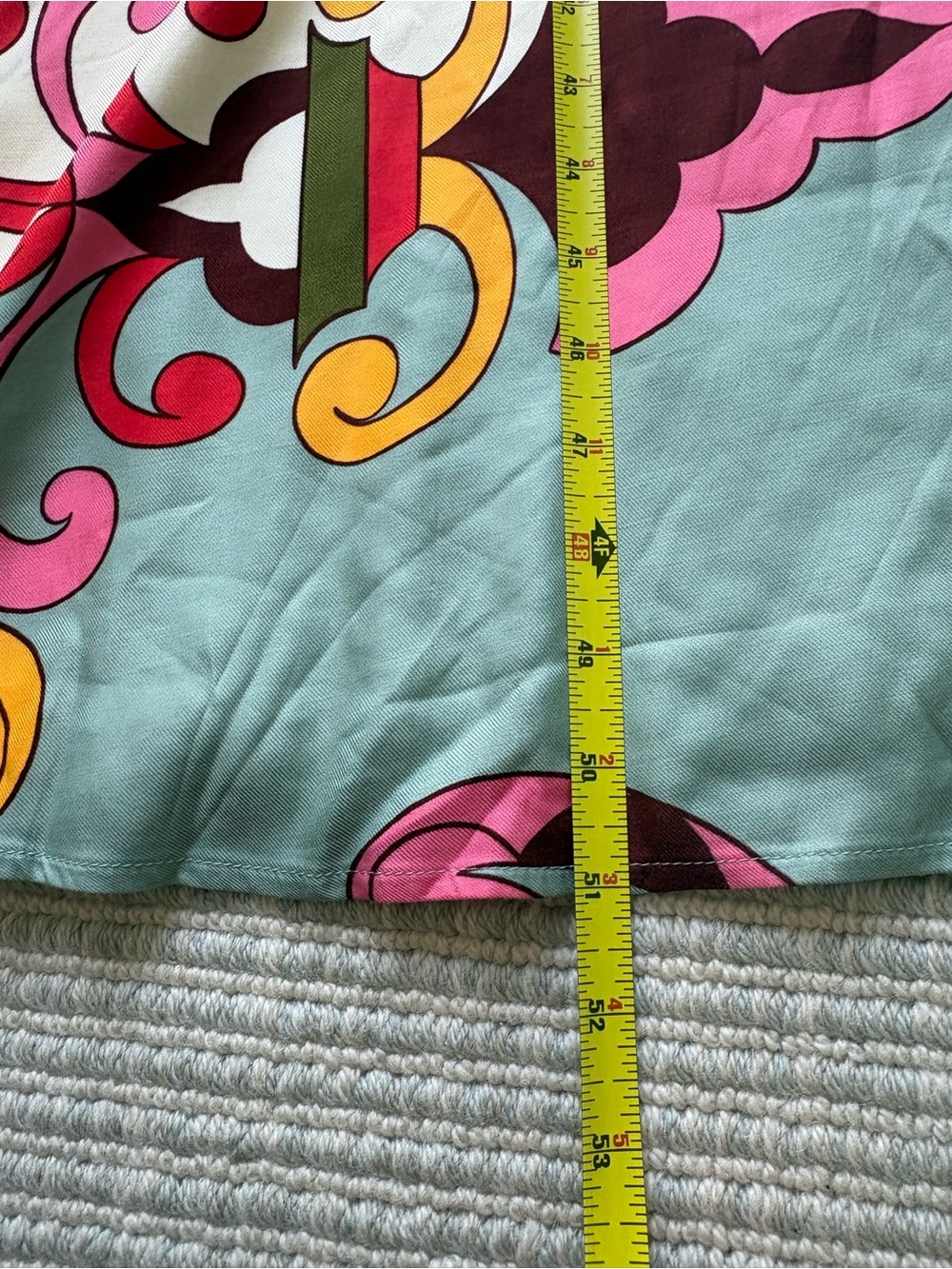 Boden Pink, Cream and Green Printed Midi Dress - Picture 7 of 15